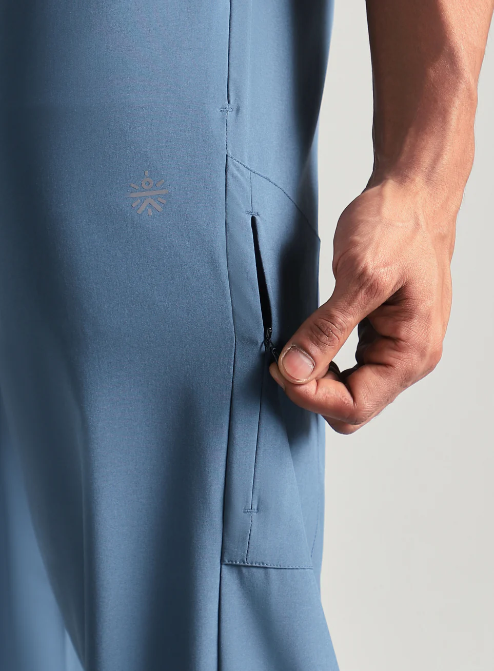 Men's Blue Pro Movement Runner's Trackpants - Image 8