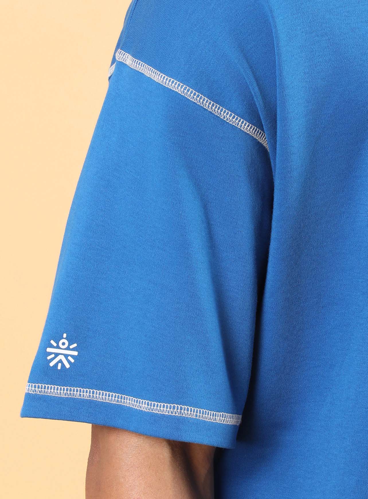 Men's Blue Rise Together Oversized T-shirt - Image 9