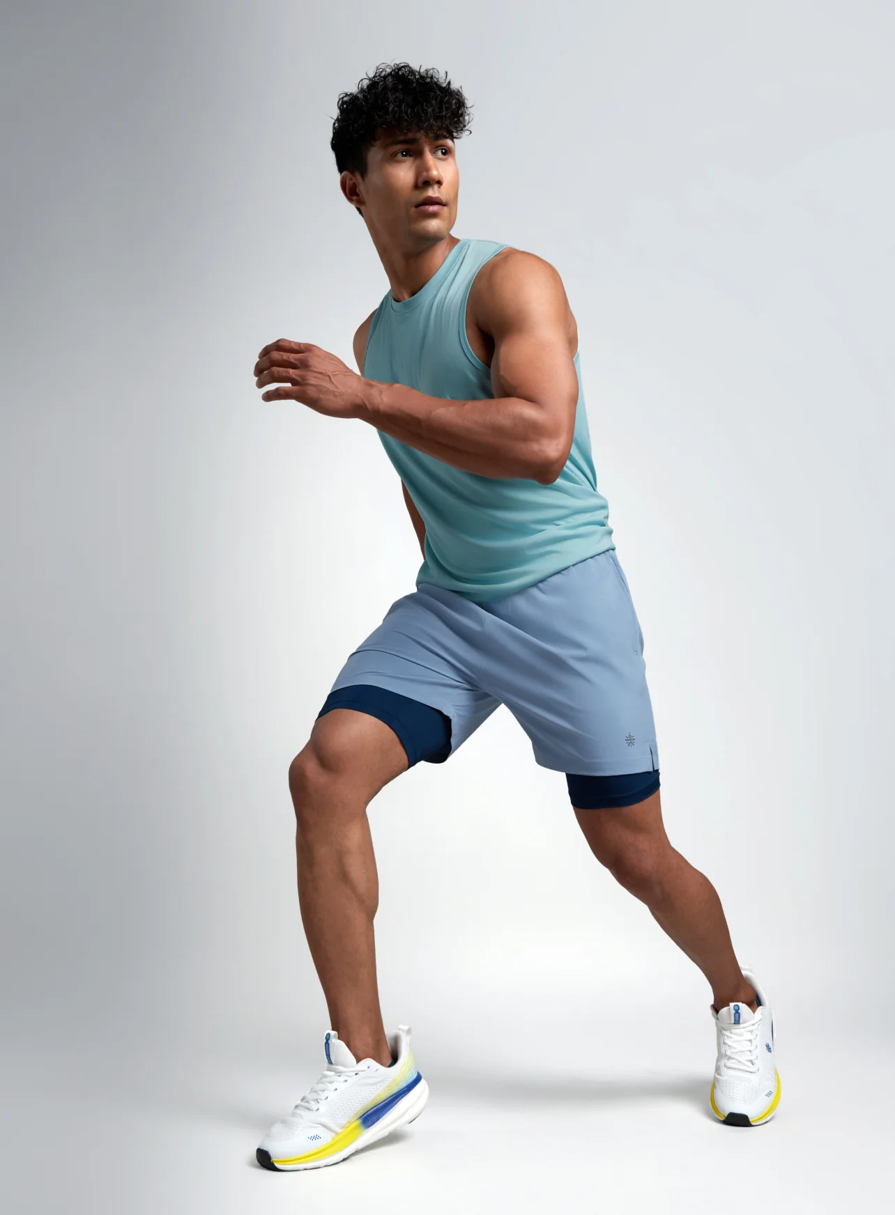 Men's Blue Run Elevate Shorts - Image 2