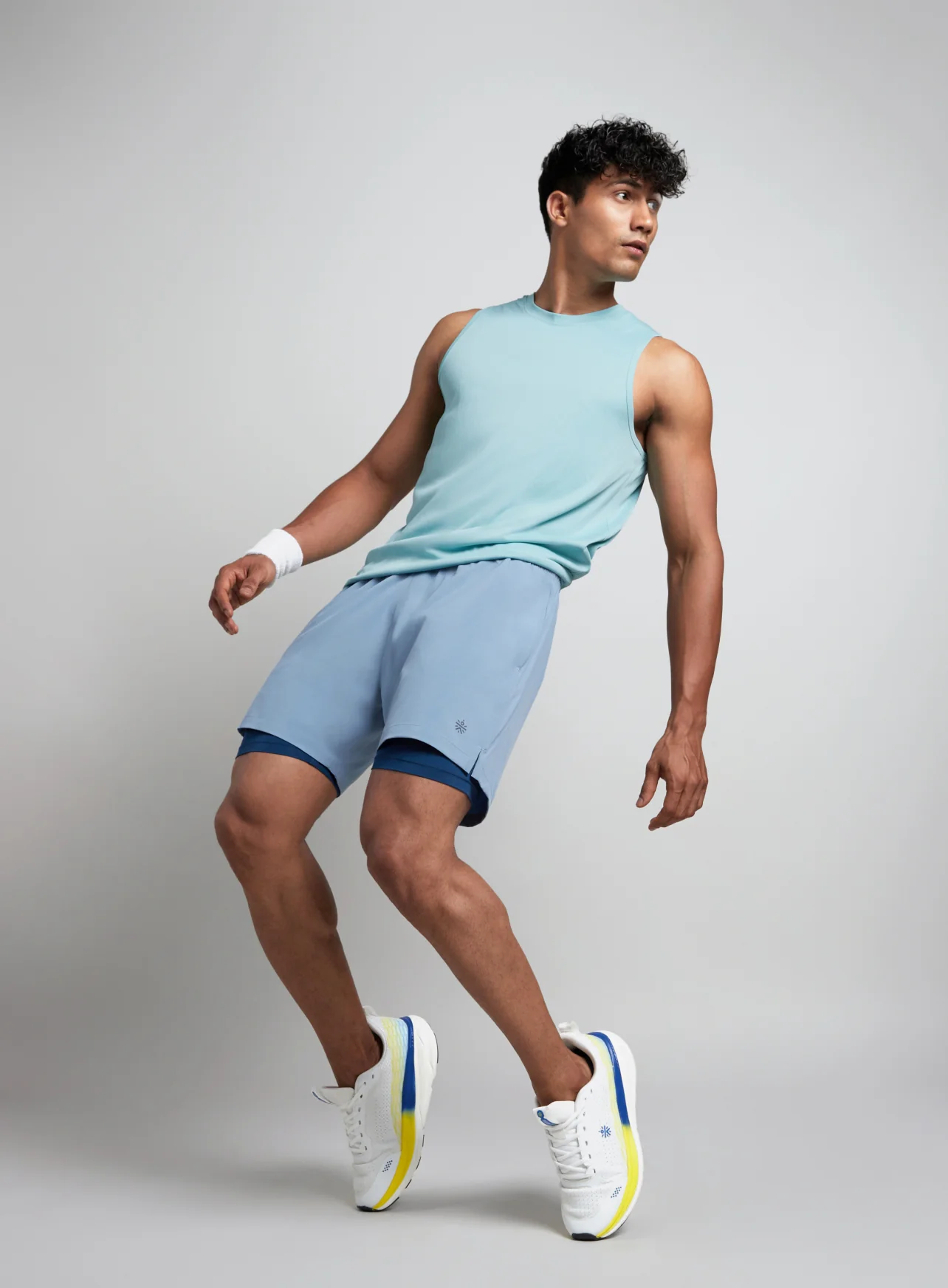 Men's Blue Run Elevate Shorts - Image 3