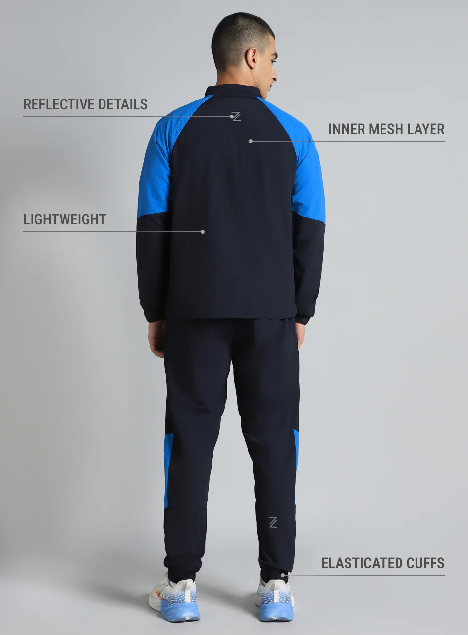 Men's Blue Run Forward All Weather Track Suit - Image 5