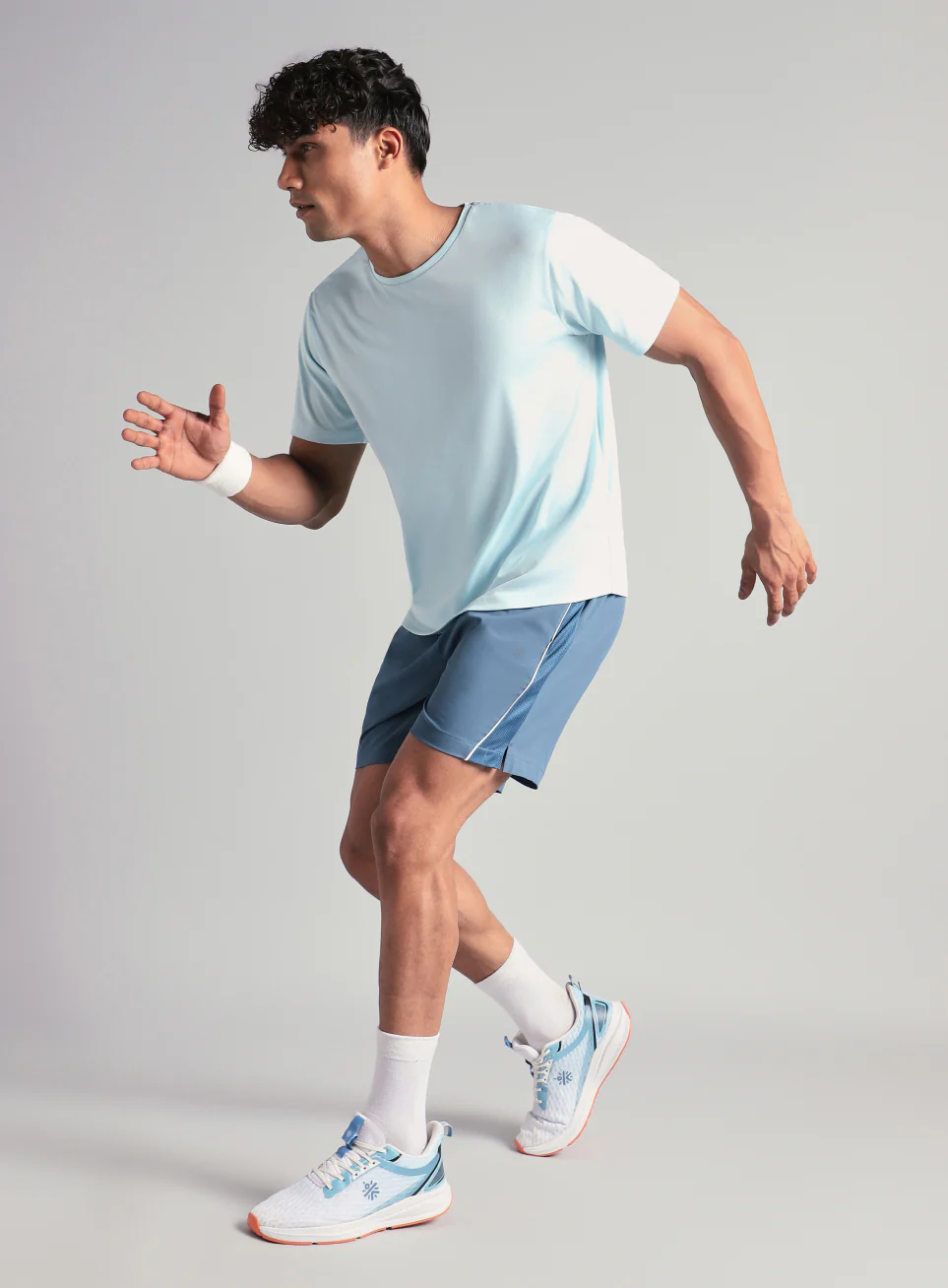 Men's Blue Runner's Sprint Shorts - Image 2