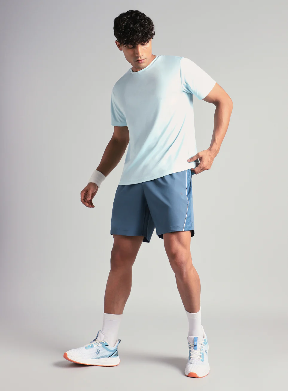 Men's Blue Runner's Sprint Shorts - Image 3