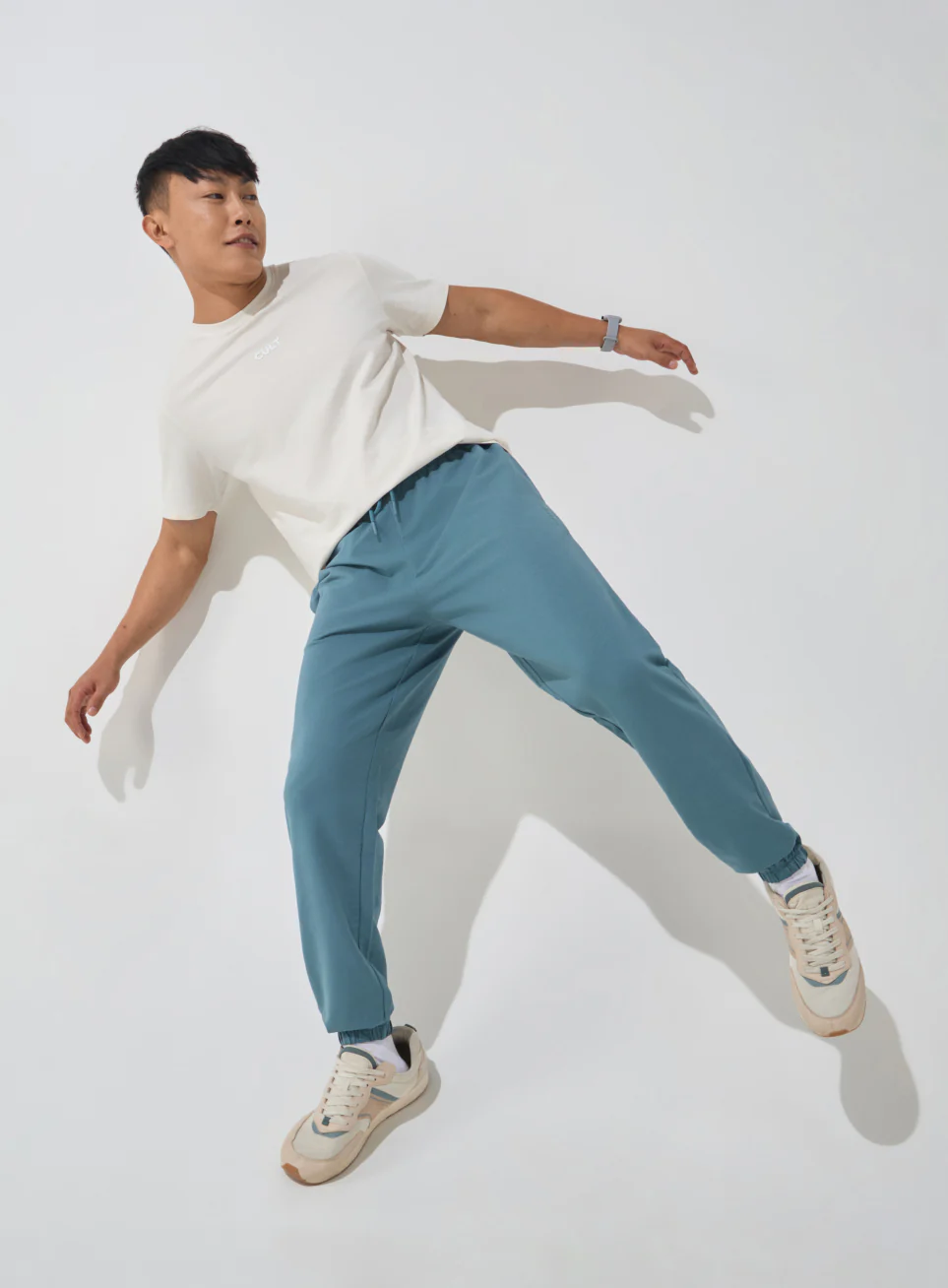 Men's Blue Soft Form Classic Joggers - Image 2