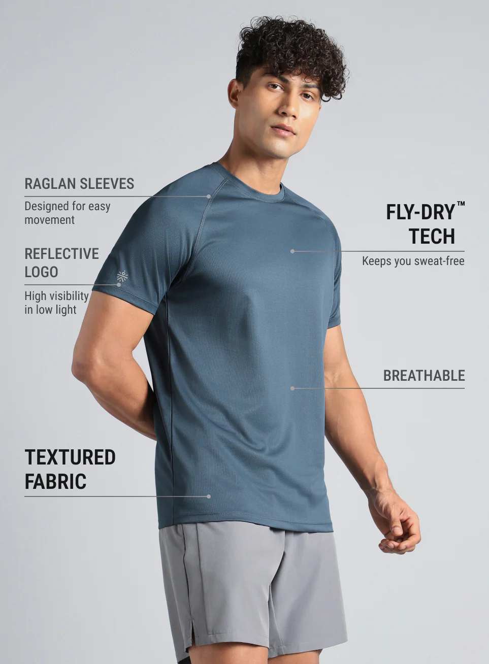 Men's Blue Speed Up T-shirt - Image 5
