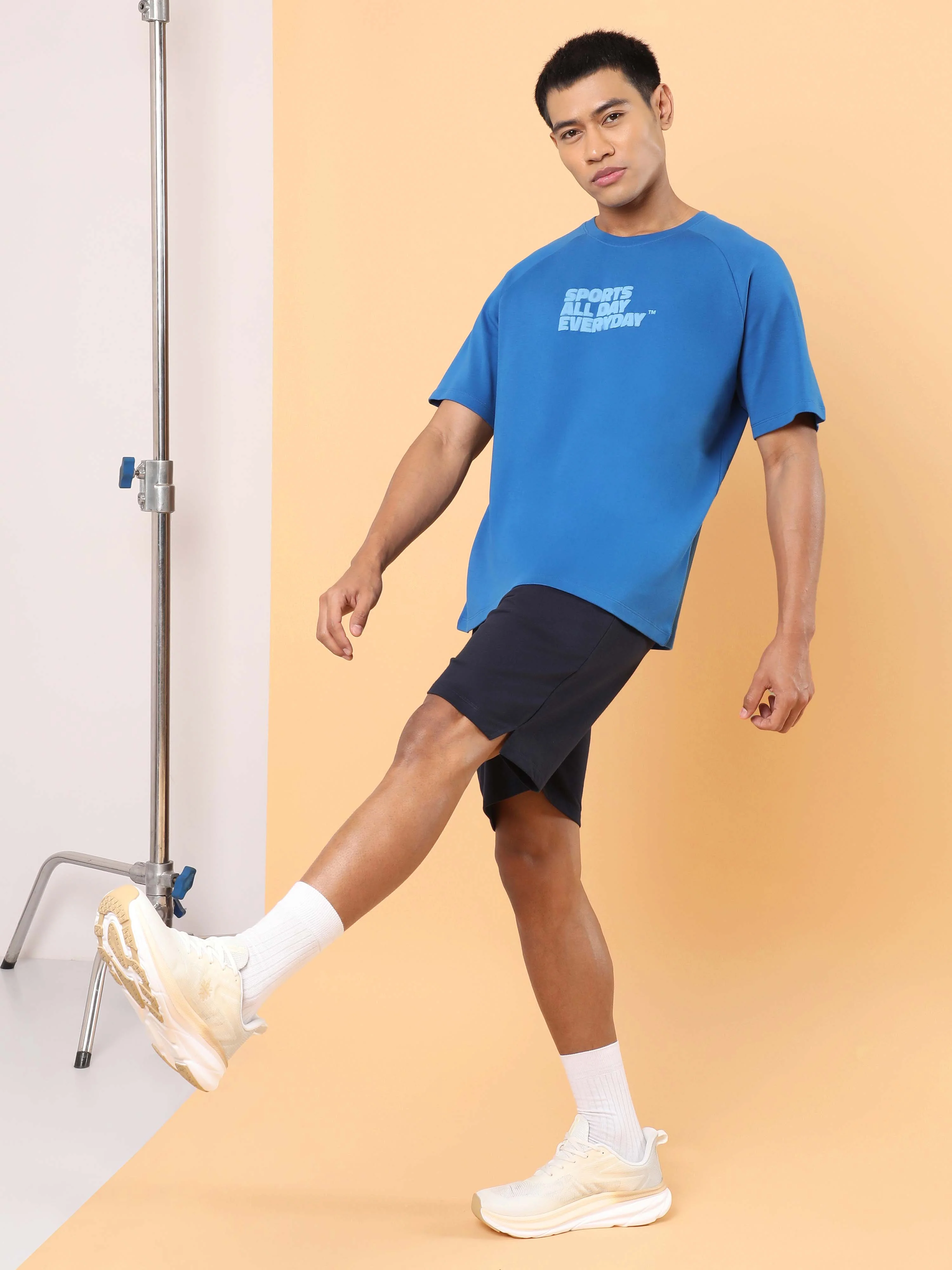 Men's Blue Sports Fan Relaxed fit T-shirt - Image 2