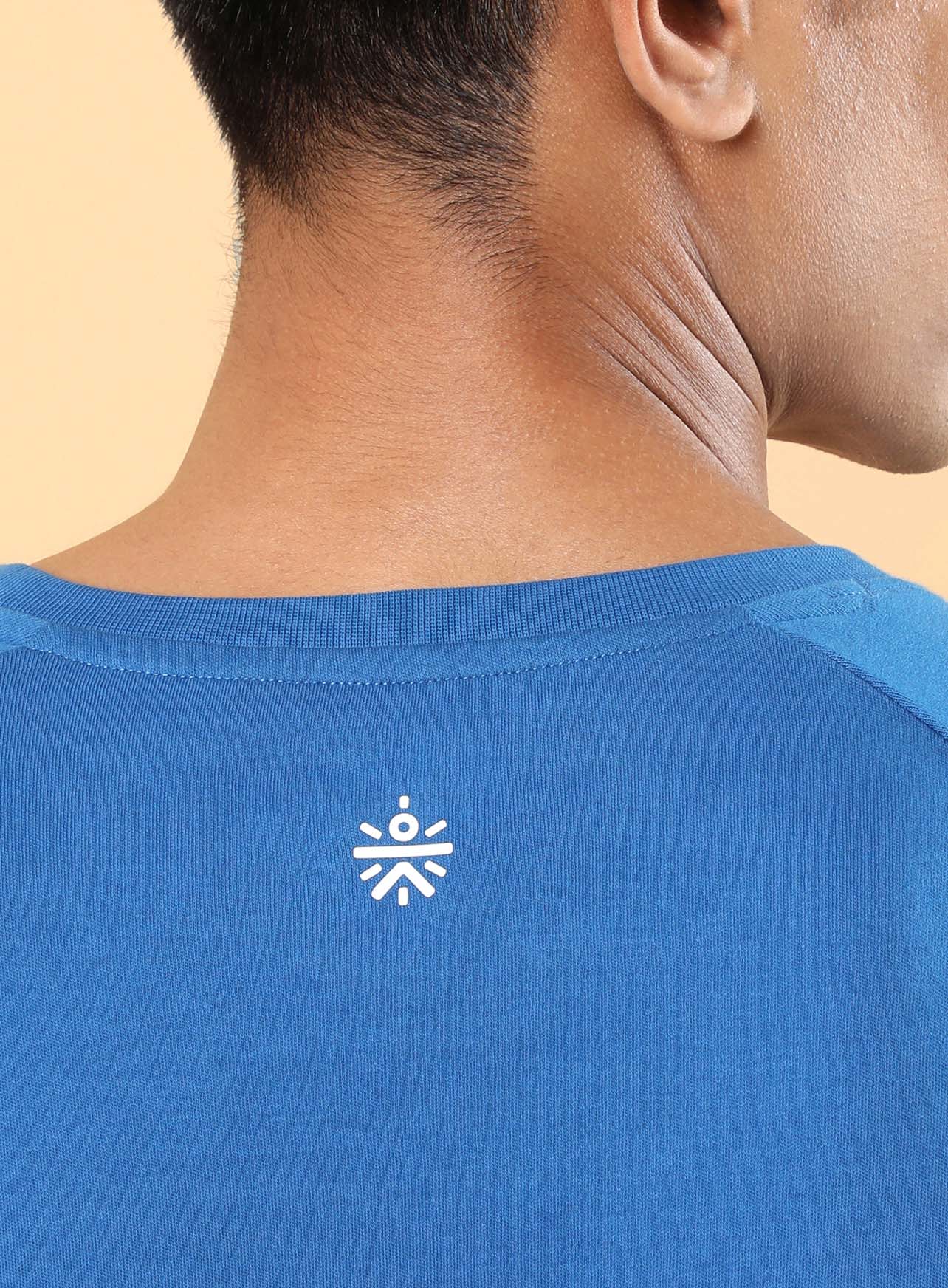 Men's Blue Sports Fan Relaxed fit T-shirt - Image 8
