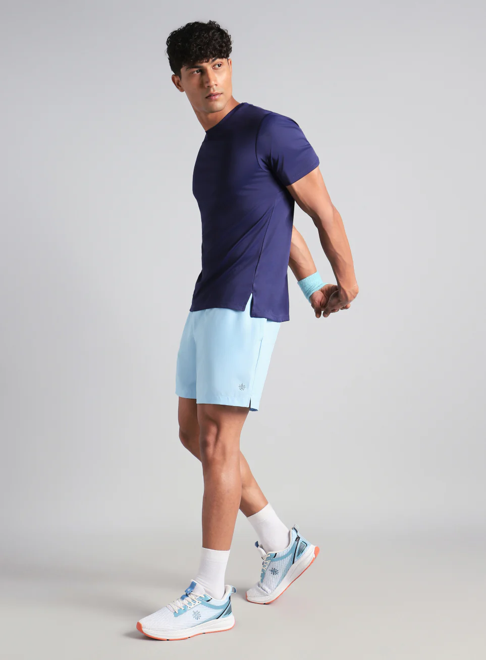 Men's Blue Swift Runner Shorts - Image 3