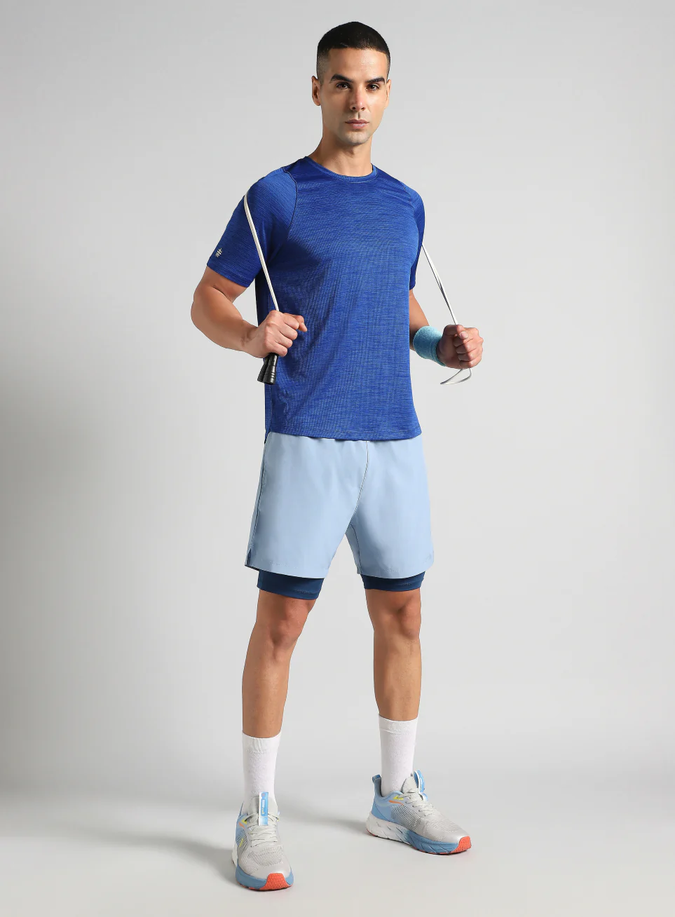 Men's Blue Training Elevate Sculpt T-shirt - Image 3