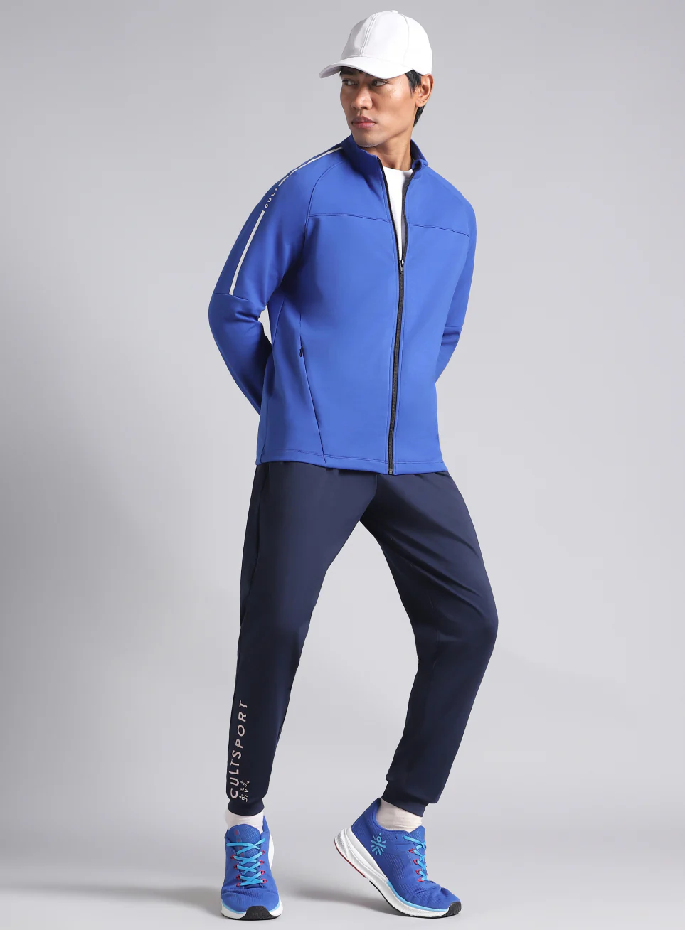 Men's Blue Training Essential Mid Layer Jacket - Image 3