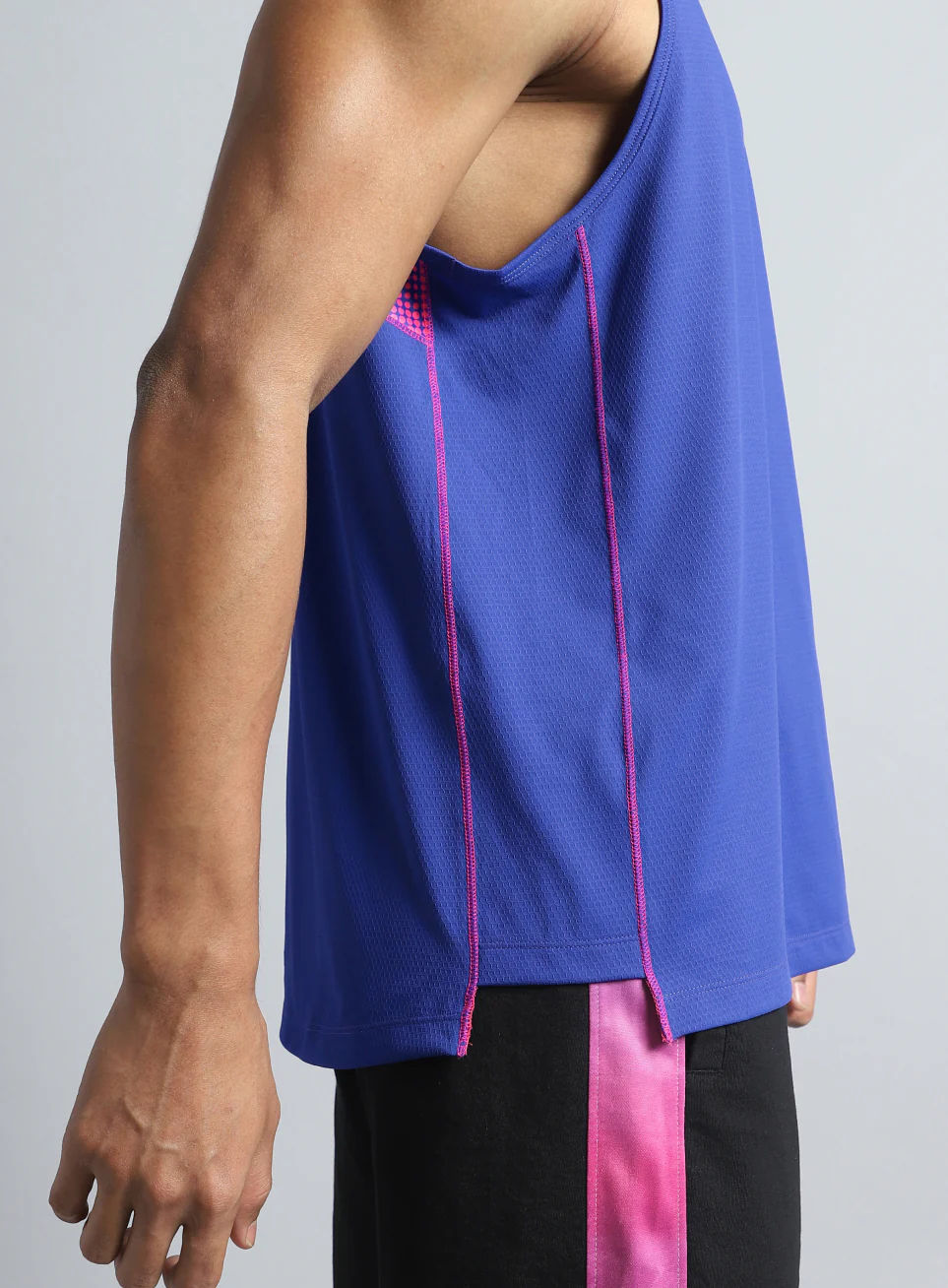 Men's Blue Training Muscle Tank - Image 9