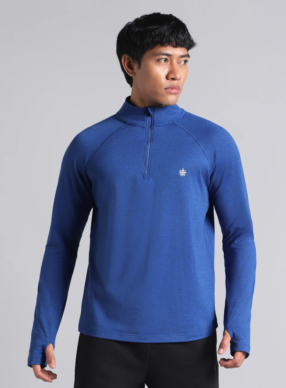 Men's Blue Training Sculpted All Weather Jacket - Image 4