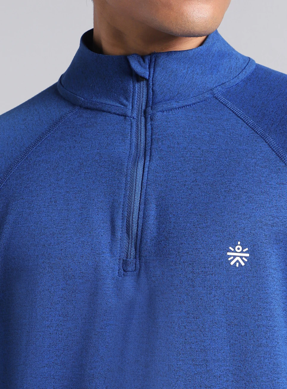 Men's Blue Training Sculpted All Weather Jacket - Image 8