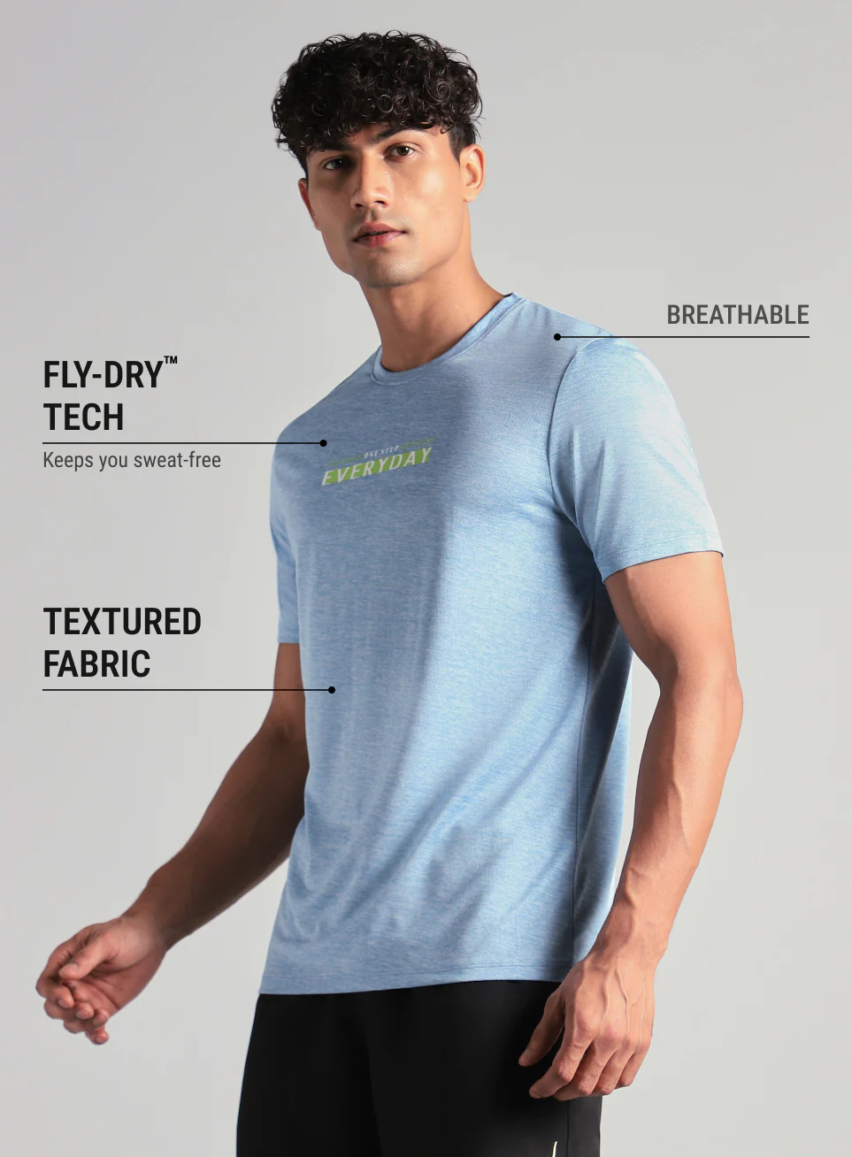 Men's Blue Ultimate Training T-shirt - Image 5