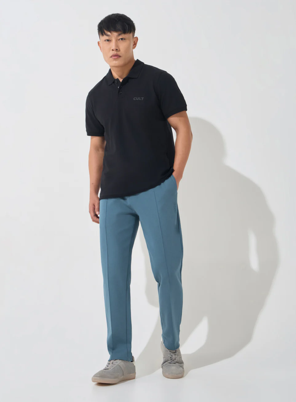 Men's Blue Ultra Luxe Tailored Trackpants - Image 2