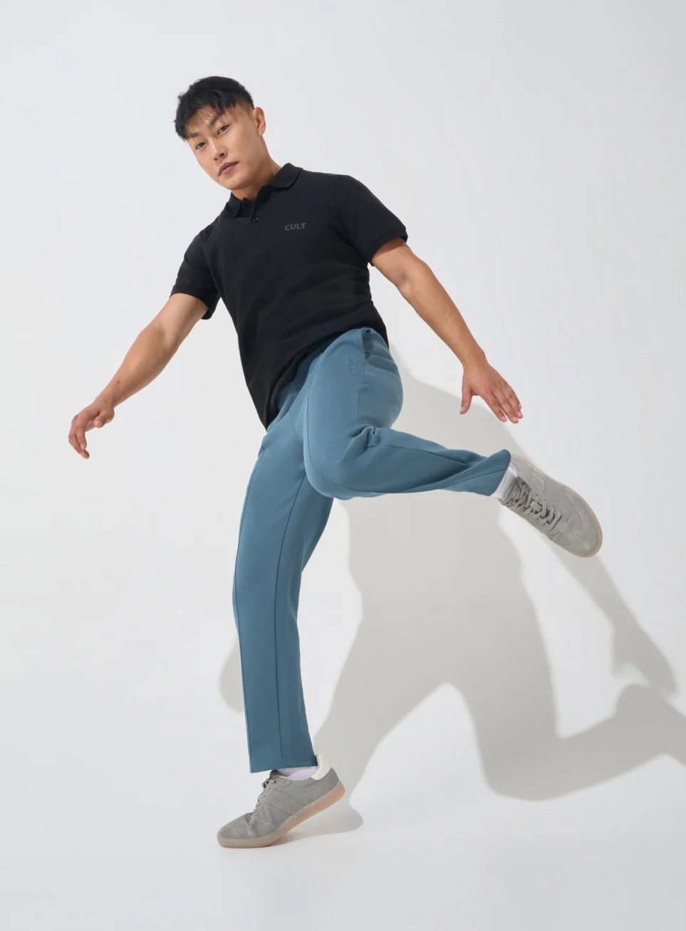 Men's Blue Ultra Luxe Tailored Trackpants - Image 3