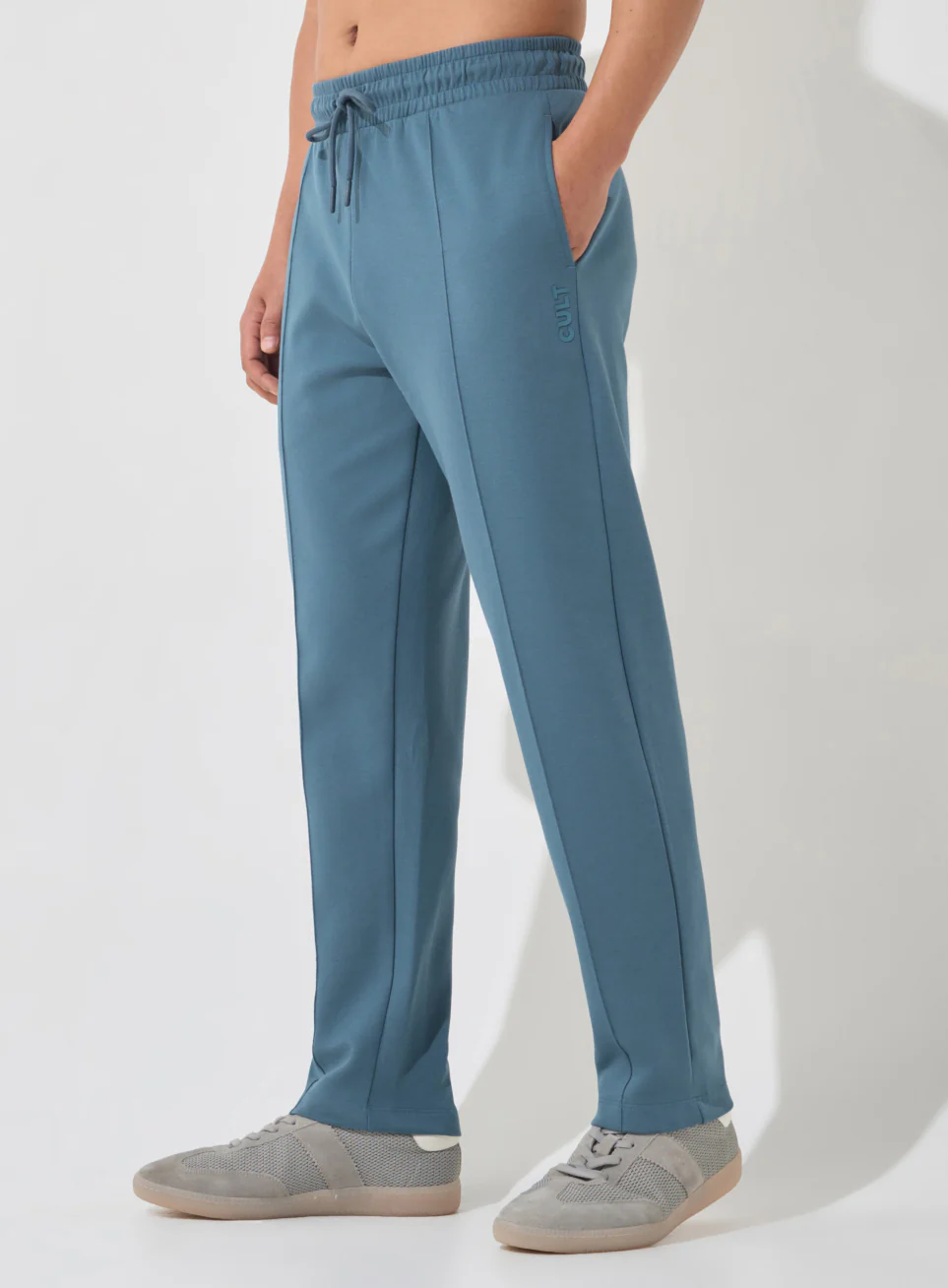 Men's Blue Ultra Luxe Tailored Trackpants - Image 5