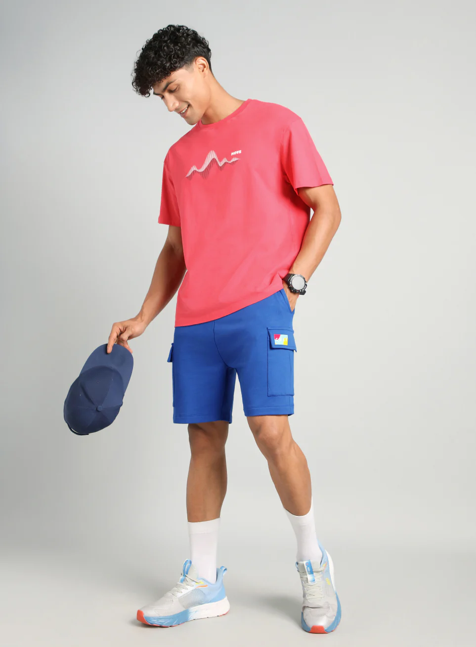 Men's Blue Utility Classic Shorts - Image 3