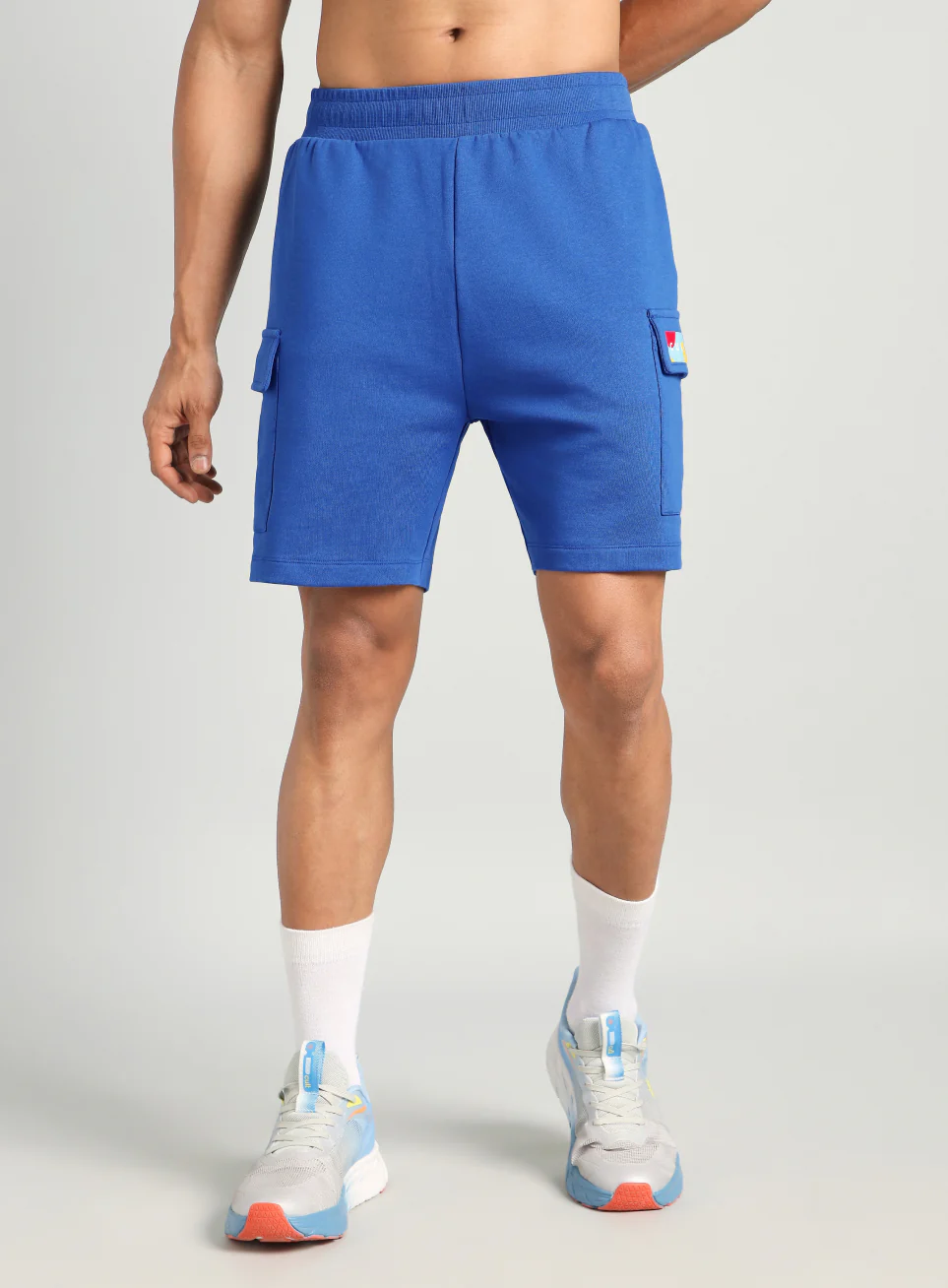 Men's Blue Utility Classic Shorts - Image 4