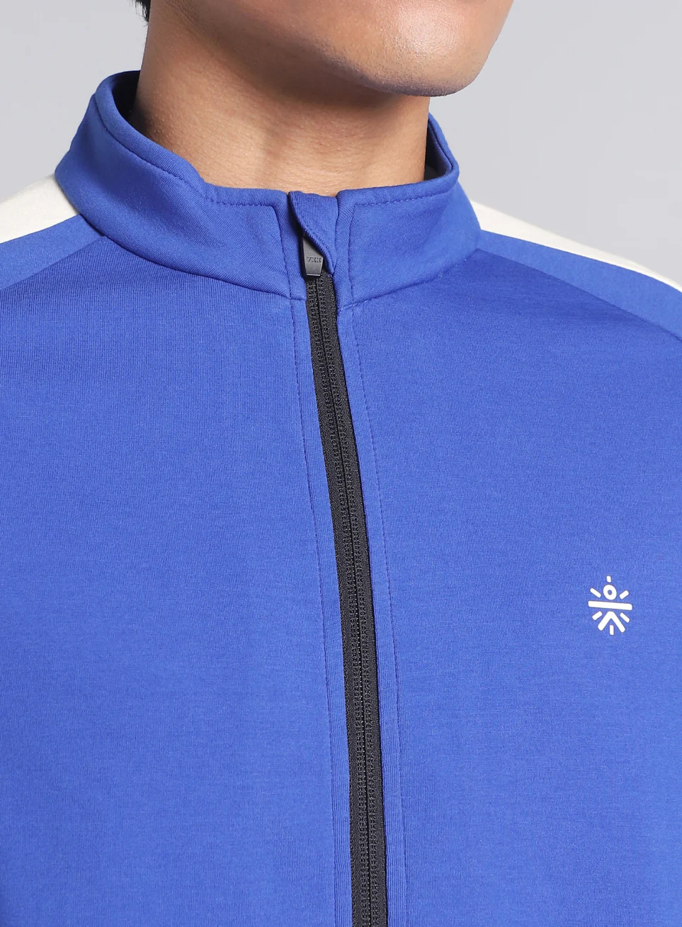 Men's Blue Workout Essential Mid Layer Jacket - Image 7