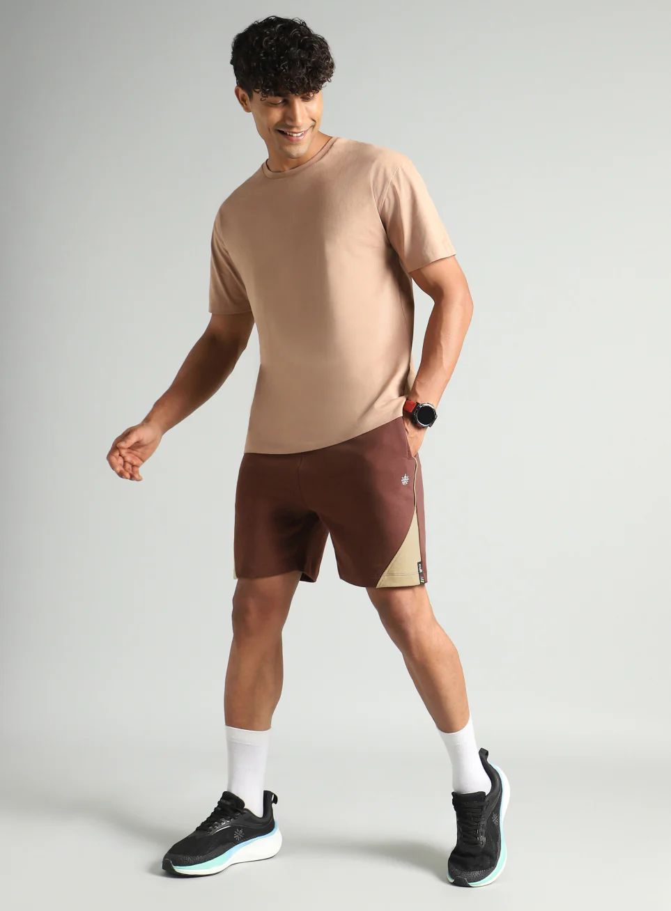 Men's Brown Classic Sports Club Shorts - Image 2