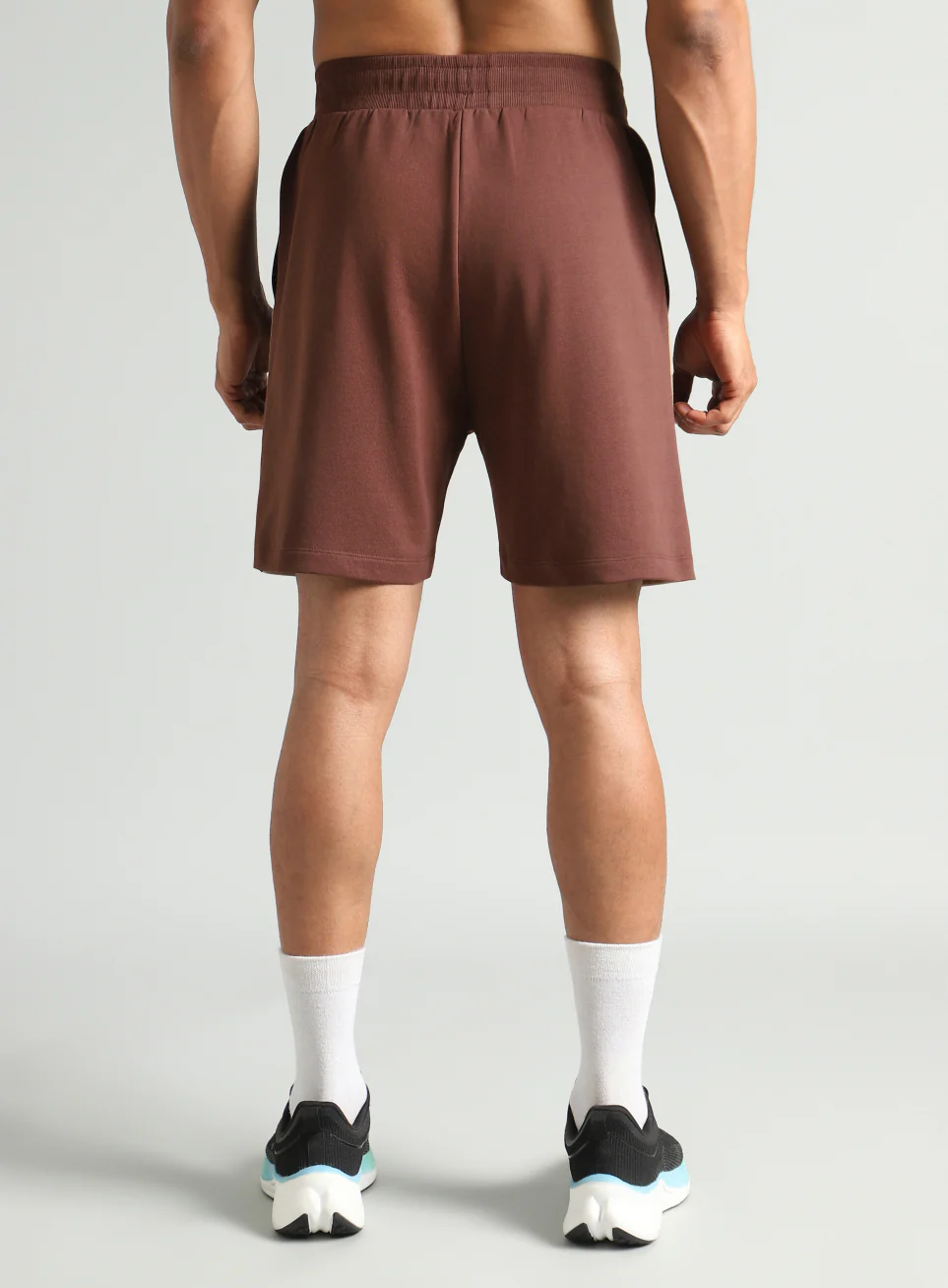 Men's Brown Classic Sports Club Shorts - Image 6