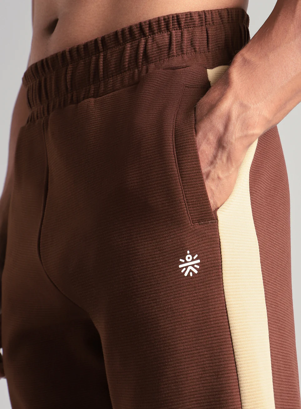 Men's Brown Colourplay Trackpants - Image 7