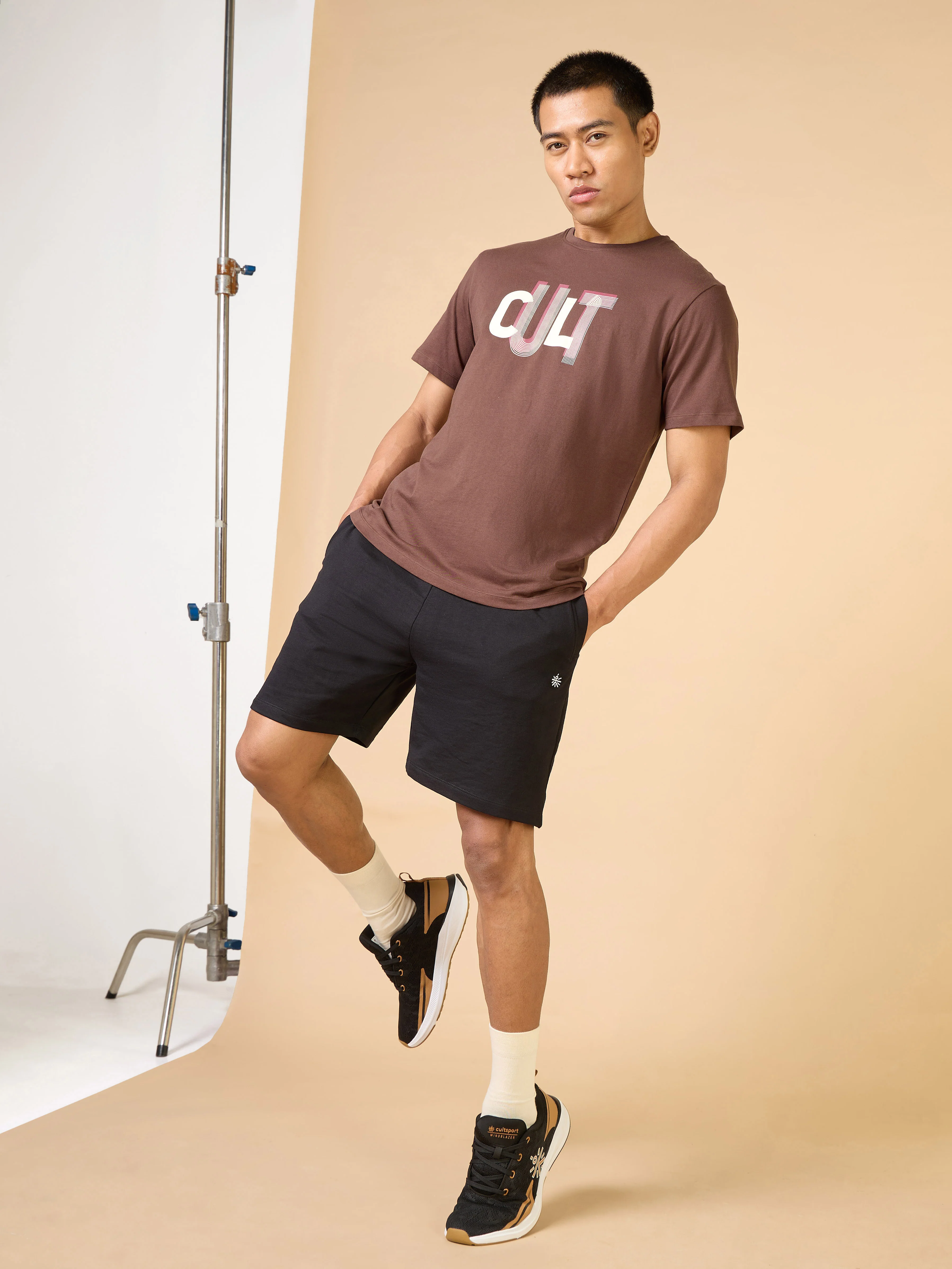 Men's Brown Cult Brand Carrier T-shirt - Image 2