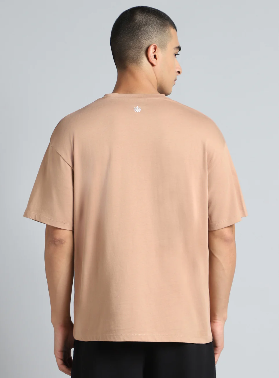 Men's Brown Cult Branding Graphic Relaxed T-shirt - Image 6