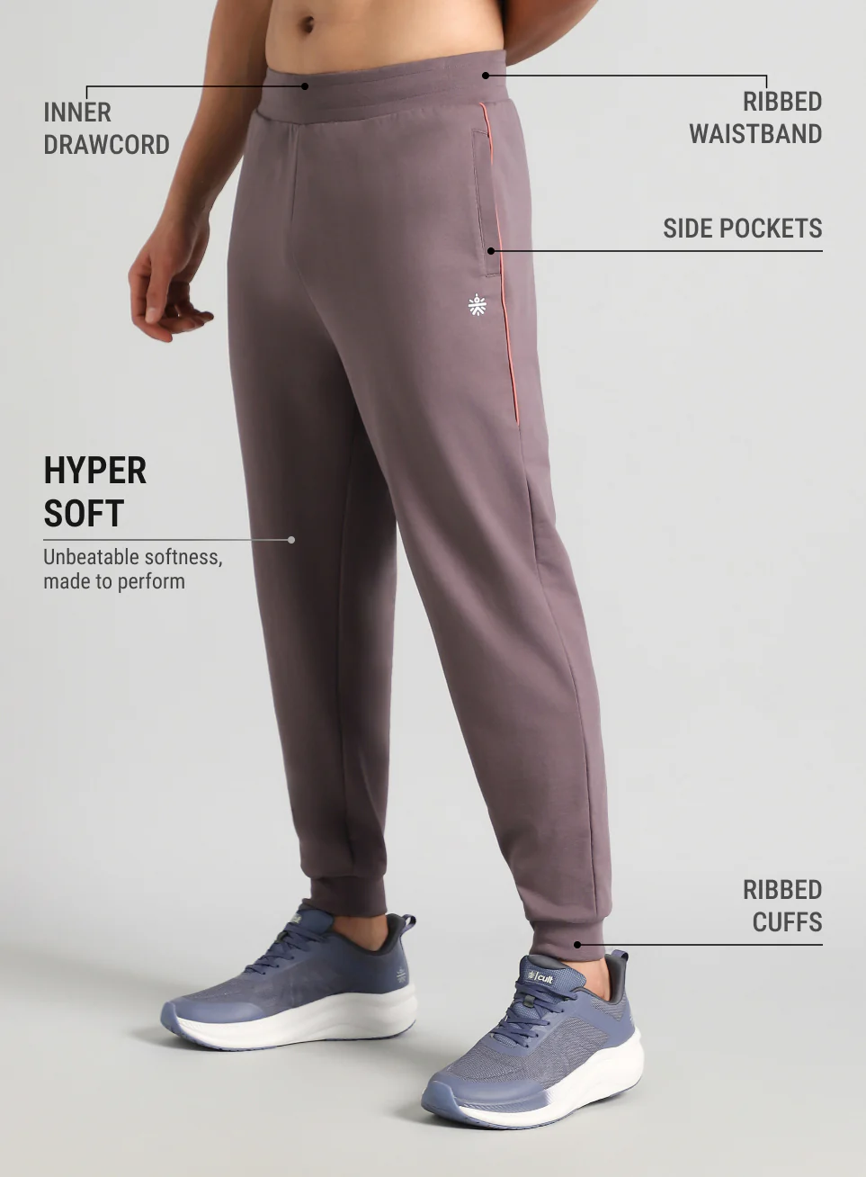 Men's Brown Edge Line Training Joggers - Image 5