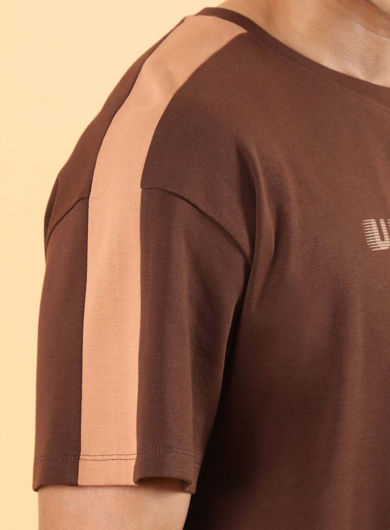 Men's Brown Game On Typo T-shirt - Image 8