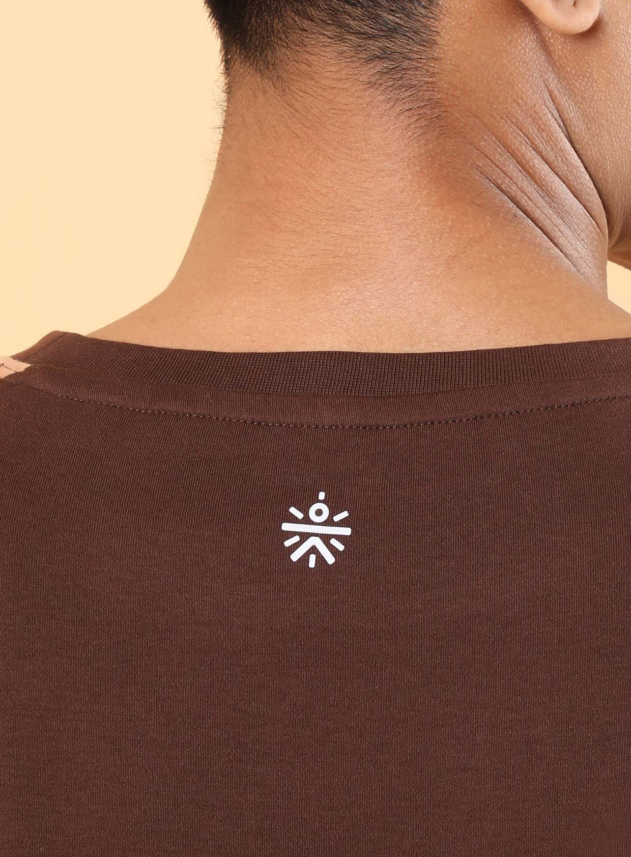 Men's Brown Game On Typo T-shirt - Image 9