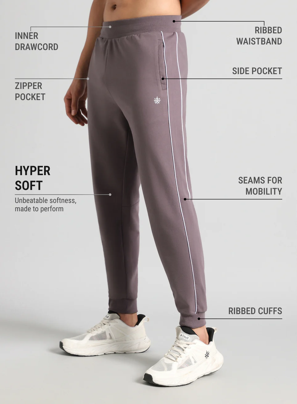 Men's Brown Sculpt Training Joggers - Image 5