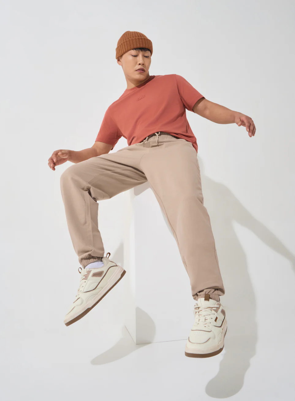 Men's Brown Soft Form Classic Joggers - Image 2