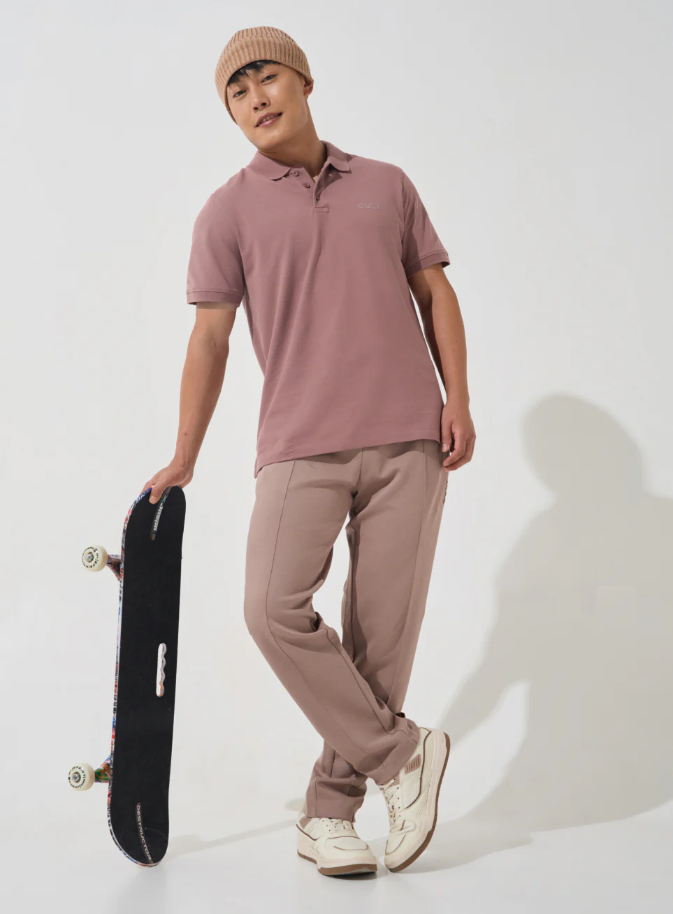 Men's Brown Soft Form Classic Polo T-shirt - Image 2