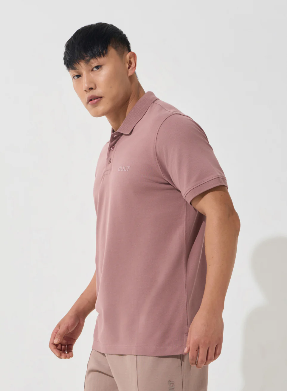 Men's Brown Soft Form Classic Polo T-shirt - Image 5