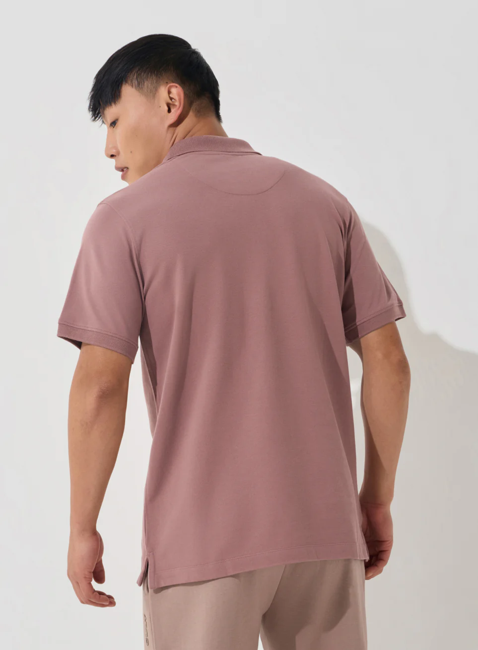 Men's Brown Soft Form Classic Polo T-shirt - Image 6