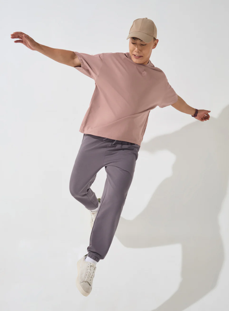 Men's Brown Soft Form Oversized T-shirt - Image 3