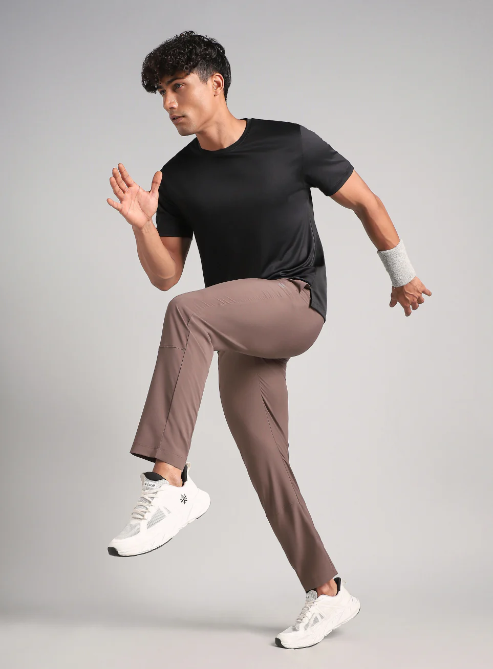 Men's Brown Swift Run Trackpants - Image 3