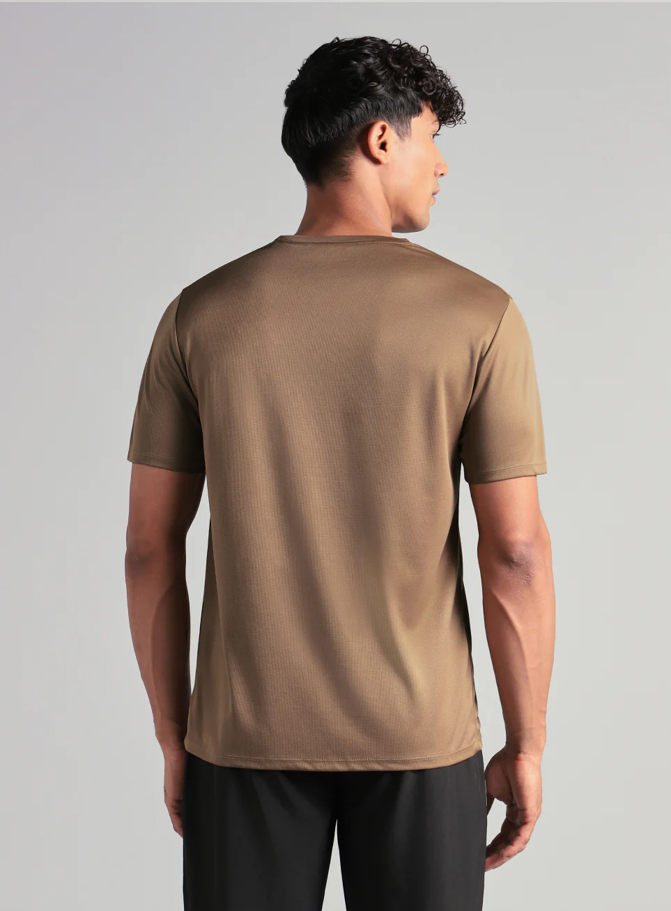 Men's Brown Training Graphic T-Shirt - Image 6