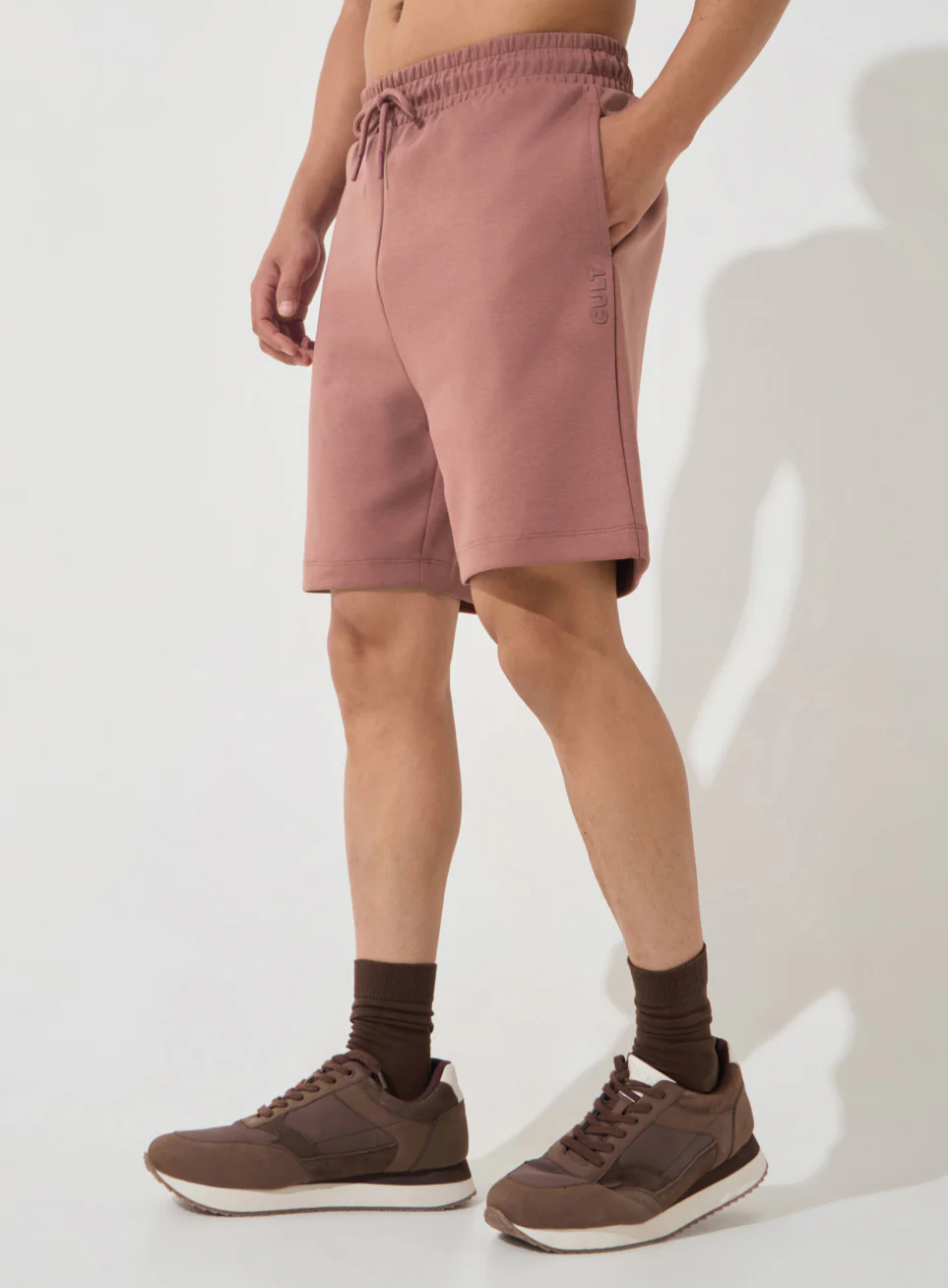 Men's Brown Ultra Luxe Classic Shorts - Image 5