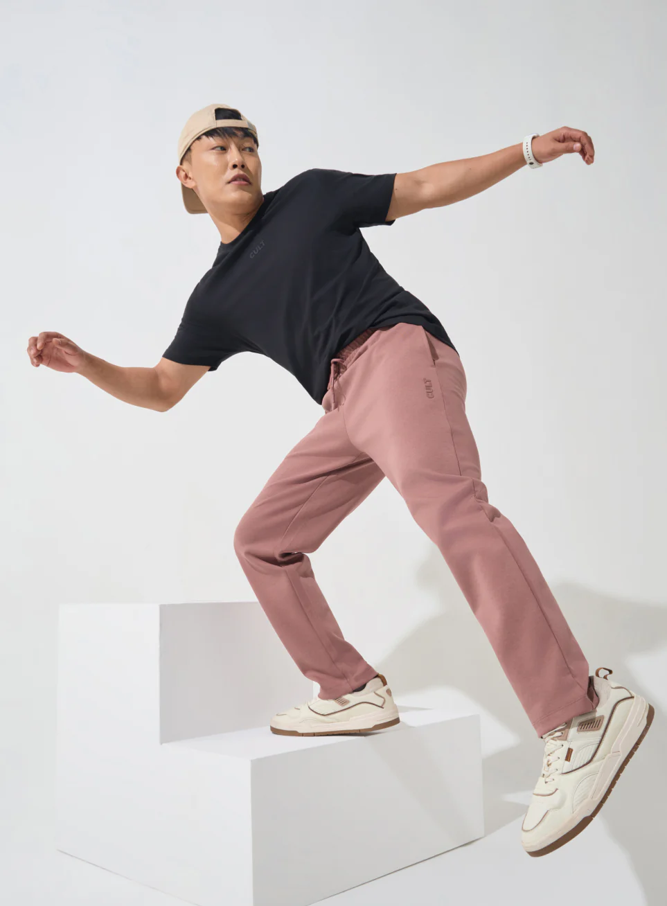 Men's Brown Ultra Luxe Classic Trackpants - Image 2