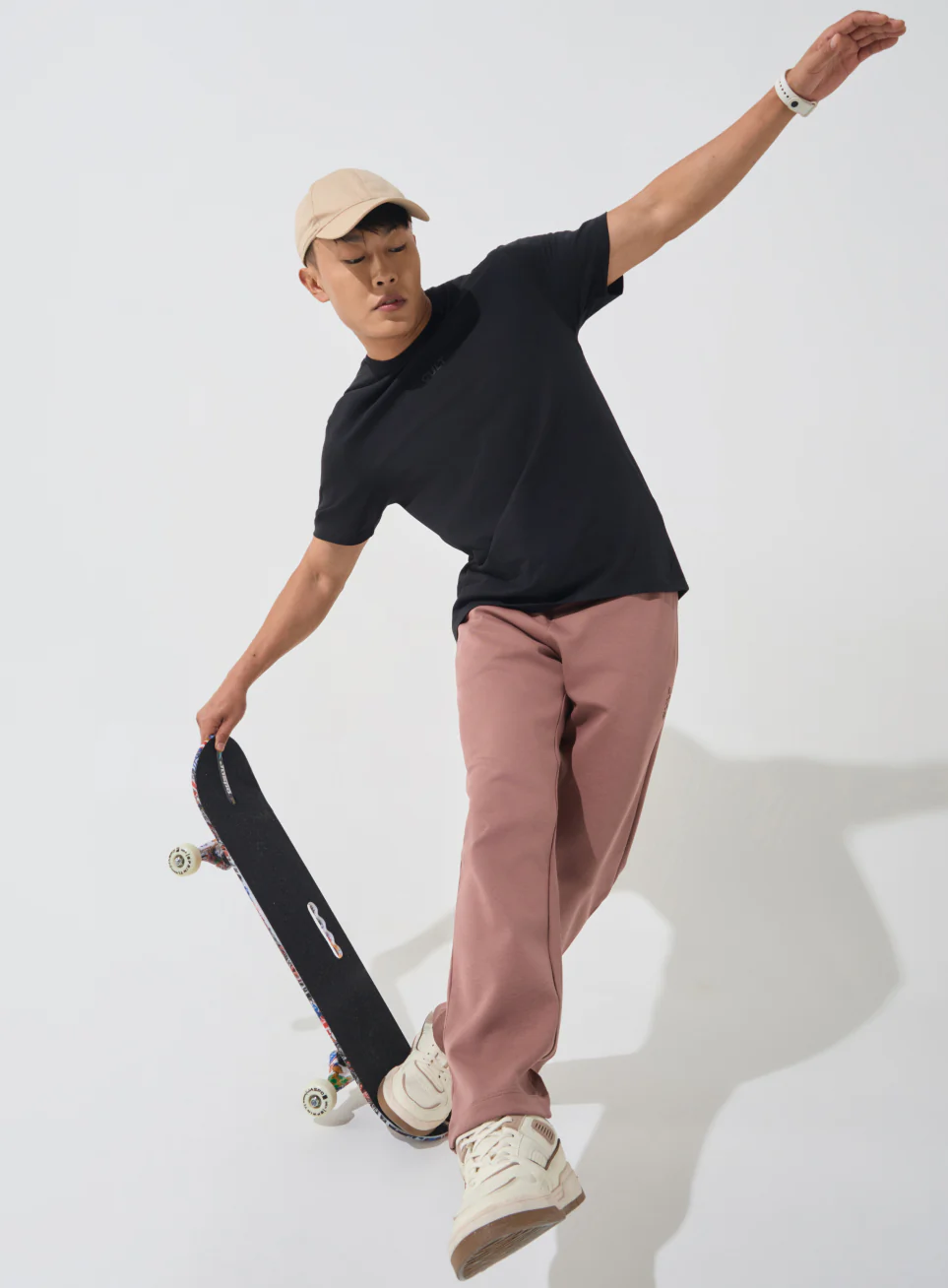 Men's Brown Ultra Luxe Classic Trackpants - Image 3