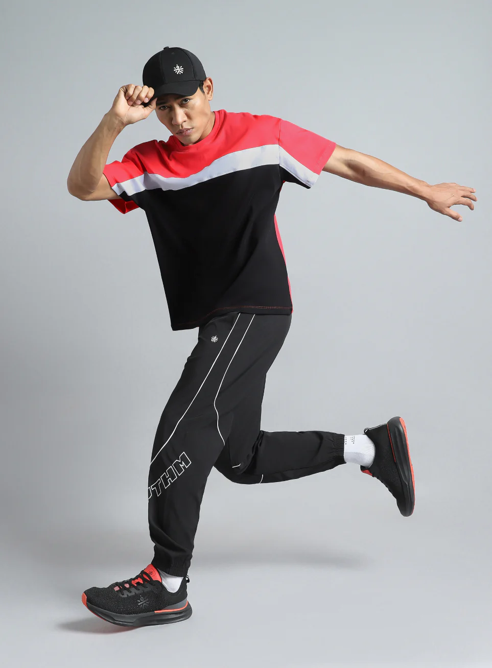 Men's Coral Dance off Colourblock T-shirt - Image 2