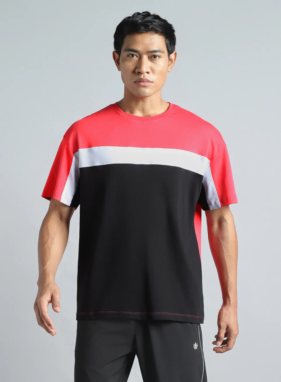 Men's Coral Dance off Colourblock T-shirt - Image 4