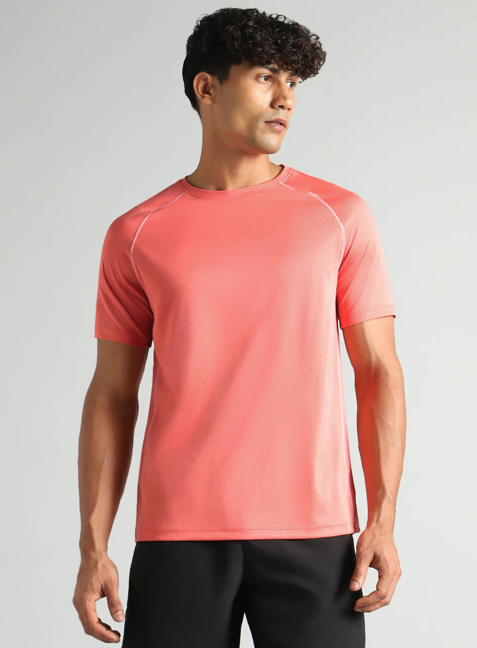 Men's Coral Everyday Workout Train T-shirt - Image 4