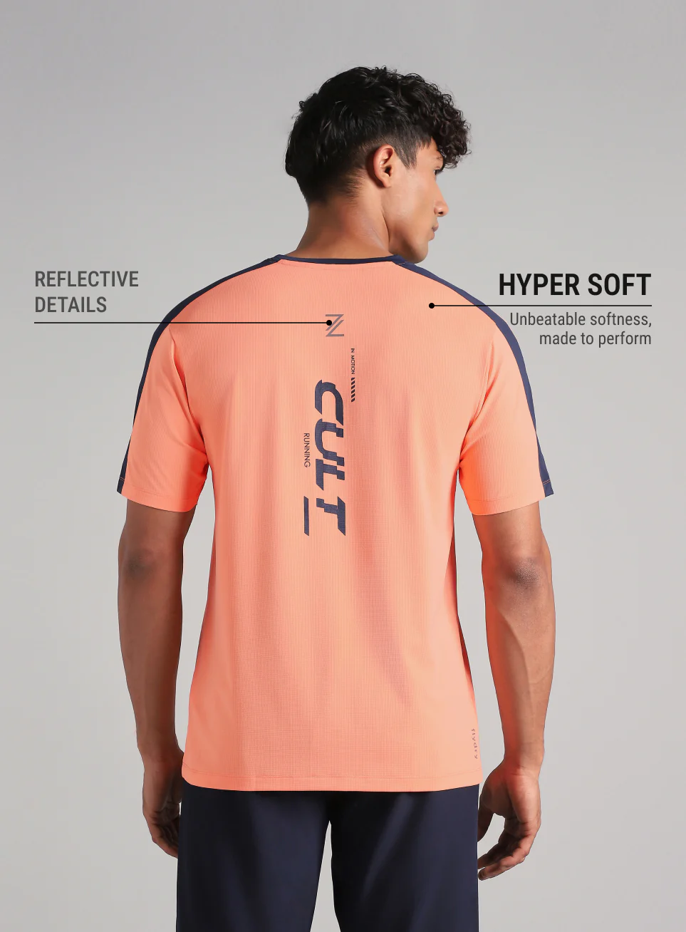 Men's Coral Run In Motion Graphic T-Shirt - Image 6