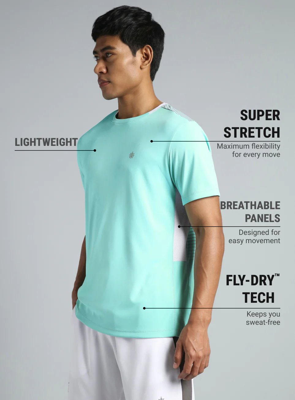 Men's Cult Blue Pacer T-shirt - Image 5