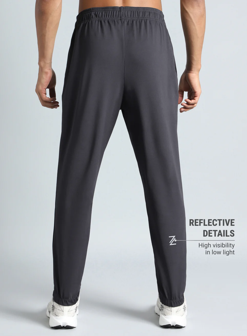 Men's Dark Grey Running Essential Joggers - Image 6