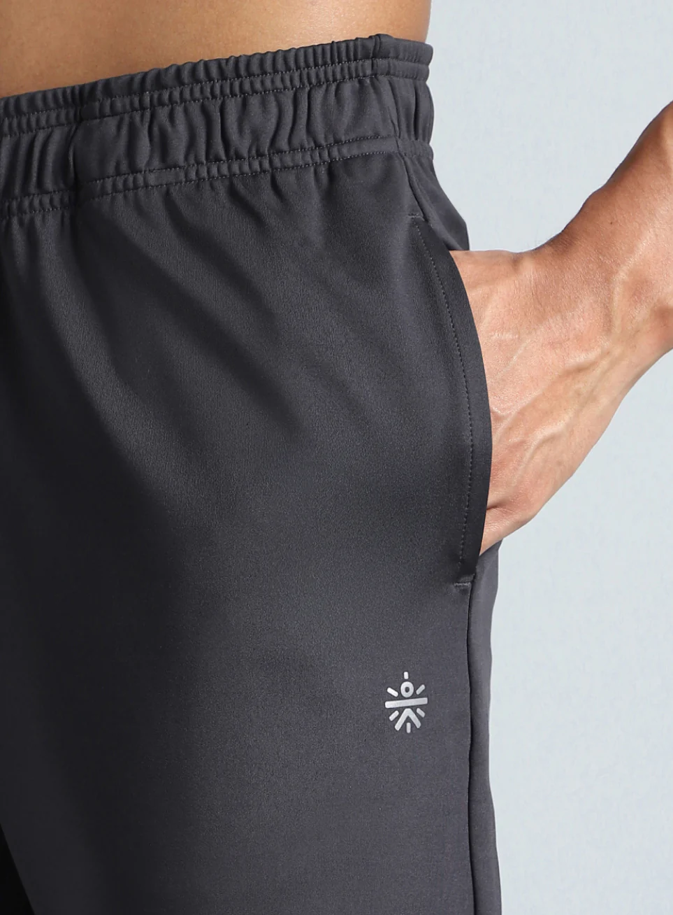 Men's Dark Grey Running Essential Joggers - Image 7